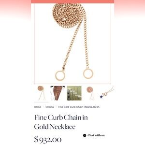 Marla Aaron Fine Curb Chain